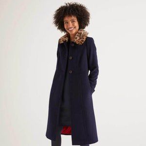 Boden Austen Coat in Navy Size 4R(US), Size 8R(UK)